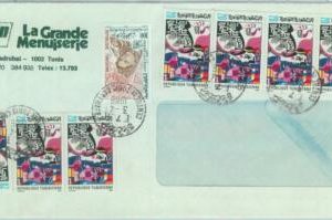 84471 - TUNISIA  - POSTAL HISTORY -  AIRMAIL COVER to ITALY  1986