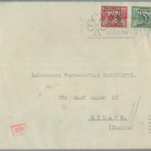 82192 - The NETHERLANDS - Postal History - German CENSORED COVER to ITALY 1941