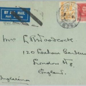 75489 - SPAIN - POSTAL HISTORY - Ambulant POSTMARK on COVER to ENGLAND  1938