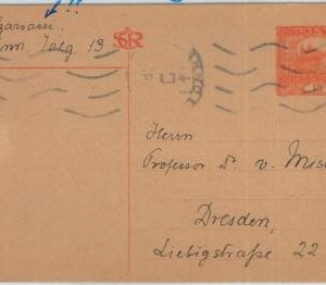 69921 - CZECHOSLOVAKIA - POSTAL HISTORY - STATIONERY Card  to VON MISES 1920