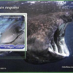 A2439 - NIGER - ERROR: MISSPERF, Souvenir sheet - 2019, Sharks, Marine Life