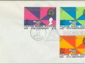 75598 - Philippines  - POSTAL HISTORY -  FDC  COVER  1972 Medicine NURSING Nurse