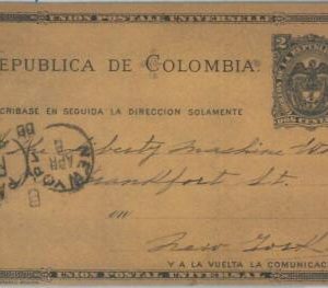 77110 - COLOMBIA - POSTAL HISTORY - STATIONERY CARD to NY 18988 - Birds EAGLE