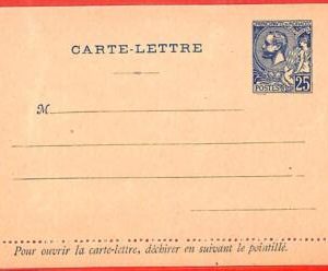 aa1074 - MONACO - Postal History -   STATIONERY LETTER CARD