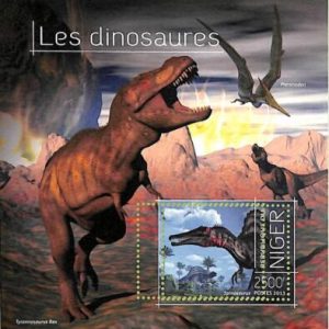 A8348 - NIGER - ERROR MISPERF Stamp Sheet -2013  DINOSAURS Prehistorics