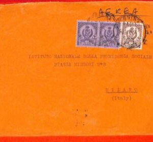 aa0328 - LIBYA - POSTAL HISTORY - AIRMAIL COVER to ITALY  1960  Motorbike