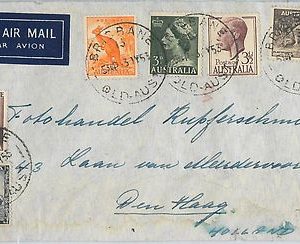 62282 -  AUSTRALIA - POSTAL HISTORY - AIRMAIL COVER to HOLLAND 1953 - BIRDS