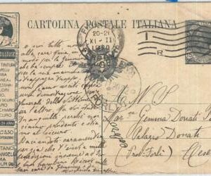 71888 - ITALY Regno - Advertising Stationery Card - HAIR COLORING Chemicals 1920