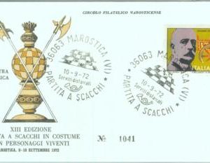 86950 - ITALY - POSTAL HISTORY - SPECIAL COVER & Postmark: 1972 CHESS scacchi