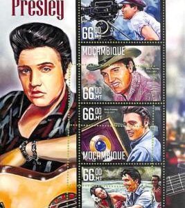 A8272 - MOCAMBIQUE -  ERROR MISPERF Stamp Sheet -2016 MUSIC Elvis Presley
