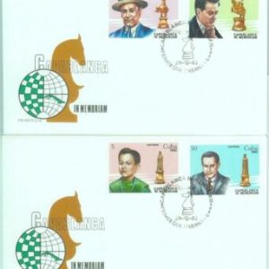 86954 - HABANA - Postal History -  2 FDC COVER 1982 - Sport CHESS