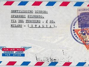 62261 - ECUADOR - POSTAL HISTORY - AIRMAIL  COVER to ITALY 1965  - NATO