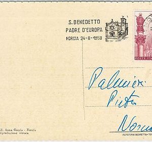 59843 -  ITALY  - POSTAL HISTORY:  POSTMARK on  POSTCARD  1958 -  EUROPA