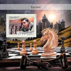 A8262 - MOCAMBIQUE -ERROR MISPERF  Stamp Sheet -2016  CHESS Garry Kasparov
