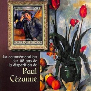 A8295 - NIGER -  ERROR MISPERF Stamp Sheet -2021 ART Paul Cezanne