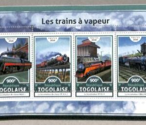 A4963 - TOGO - ERROR IMPERF, Miniature sheet: 2016, Steam Locomotives, Trains
