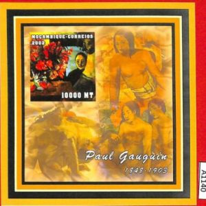A1140 Mozambique - ERROR IMPERF  2002 Art Paul Gauguin Живопись Поль Гоген