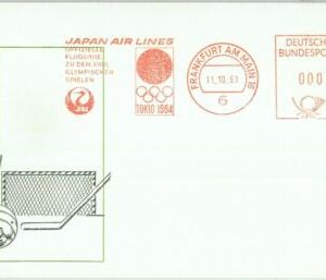 86930 - GERMANY - Postal History - MECHANICAL postmark PROOF: Tokyo 1964 OLYMPIC