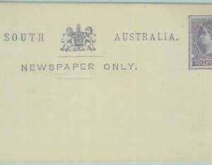 89166 - SOUTH ASUTRALIA -   POSTAL STATIONERY  Wrapper - Higgings & Gage  # 1