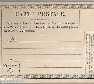 FRENCH COLONIES  -  POSTAL STATIONERY : FORMULAR CARD - SINAIS # 2