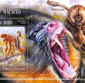 A8580- S.TOME -  Stamp Sheet - 2014 MONKEYS