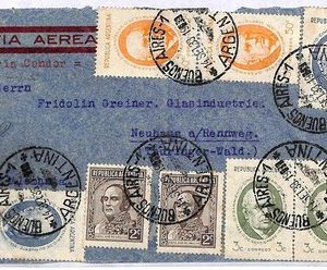 ai2738 - ARGENTINA - Postal History - AIRMAIL Cover to GERMANY 1933 via CONDOR
