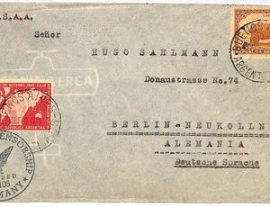 ai2736 - ARGENTINA - Postal History - Cover to GERMANY 1947 Civil CENSOR!