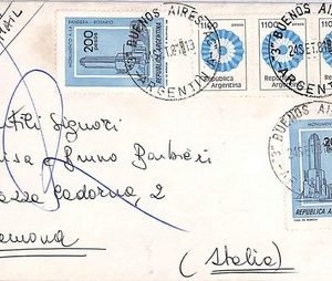 ai2750 - ARGENTINA - Postal History -   AIRMAIL Cover to ITALY  1981
