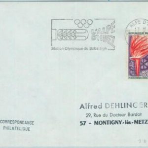 68015 - FRANCE - POSTAL HISTORY - GRENOBLE 1968 WINTER Olympic Games  POSTMARK