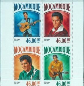 M1479 - MOZAMBIQUE - ERROR, 2013 MISSPERF SHEET: Elvis Presley, Music, Cinema