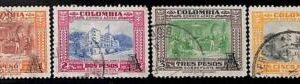 94777a -  COLOMBIA  - STAMPS - Yvert # AIRMAIL  211-14  Used
