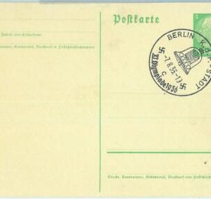 68154 - GERMANY - POSTAL  STATIONERY - 7.8.1936 Olympic postmark: BERLIN c