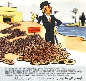 ac9534 - CYPRUS -  VINTAGE POSTCARD - - Humor SATIRE 1956