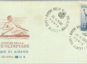 89803 - ITALY - Postal History - FDC COVER 1960 Olympics Games LAGO ALBANO