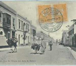 68758 -  Ottoman Empire - Postal History: POSTCARD from  LIBYA to SPAIN 190