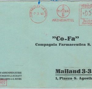 67175  - GERMANY - Postal History -  NICE POSTMARK 1940 - Medicine BAYERN