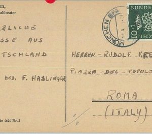 67295 - GERMANY - Postal History -  POSTCARD : THEATRE Bach