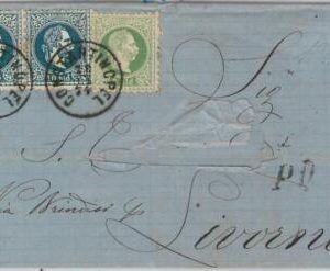 66024 - AUSTRIAN LEVANT -  POSTAL HISTORY -  COVER from CONSTANTINOPEL  1874