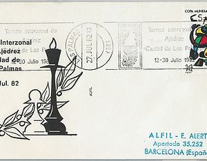 59599 -  SPAIN - POSTAL HISTORY: SPECIAL POSTMARK on  COVER  - 1982 - CHESS