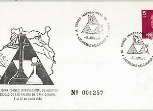 59591  -  SPAIN - POSTAL HISTORY: SPECIAL POSTMARK on  COVER  - 1980 - CHESS