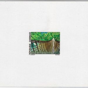 GABON -  LUXURY PROOF souvernir sheet - 1974 : BRIDGE