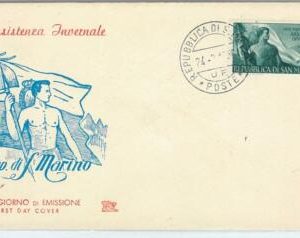 66389 - SAN MARINO - POSTAL HISTORY - FDC COVER 1956 - FLAGS