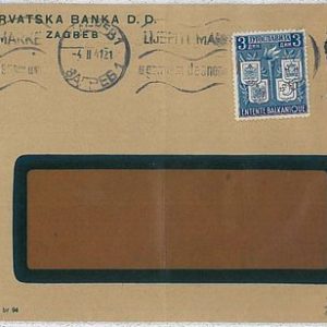 37122  - YUGOSLAVIA -  POSTAL HISTORY -  COVER to ITALY 1941