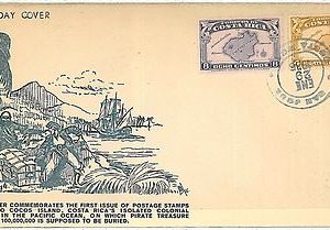 25515 -  COSTA RICA -  POSTAL HISTORY - FDC COVER 1935 : MAPS
