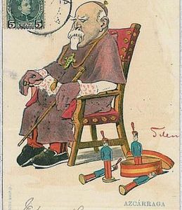 34591 - España Spain - Postcard POSTAL ANTIGUA - POLITICA satirica: SILENO # 2