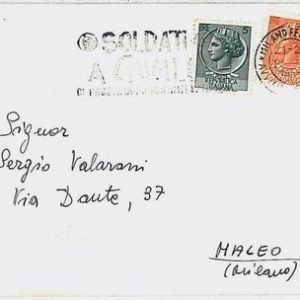 33550  CINEMA: The Horse Soldiers : ITALY -  POSTAL HISTORY-  POSTMARK on COVER