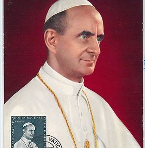 59066  -  VATICANO Vatican - POSTAL HISTORY: MAXIMUM CARD 1964  - POPE