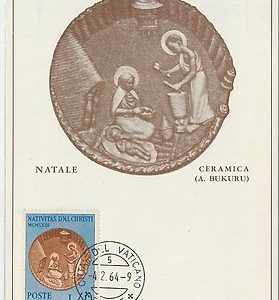 59063  -  VATICANO Vatican - POSTAL HISTORY: MAXIMUM CARD 1964  - XMAS