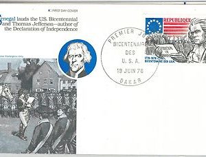 AMERICAN BICENTENIAL -  POSTAL HISTORY -  FDC COVER  1976 : SENEGAL