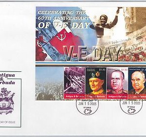 ANTIGUA & BARBUDA - POSTAL HISTORY -  FDC COVER 2005 : V-E DAY  WAR